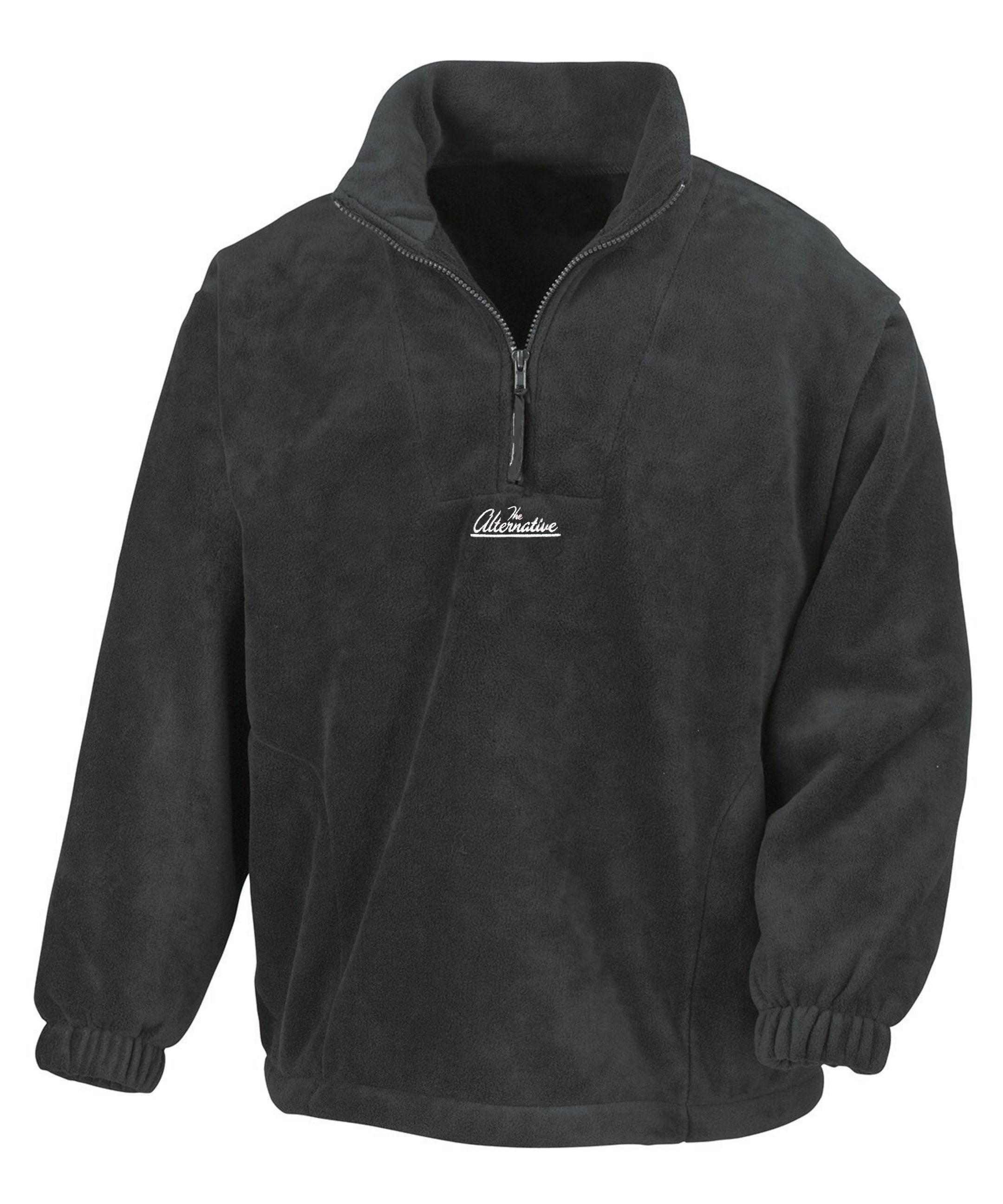 The Alternative 1/4 Zip Fleece Sweatshirts TheAlternativeStore XS Black