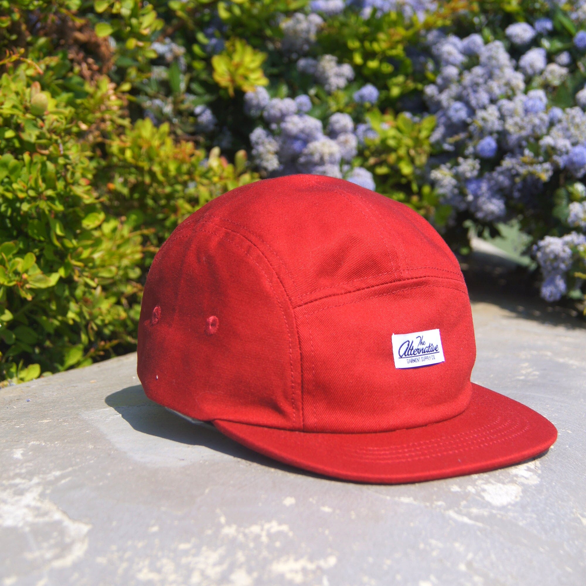 The Alternative Five Panel Cap Headwear The Alternative Store Burnt Red 