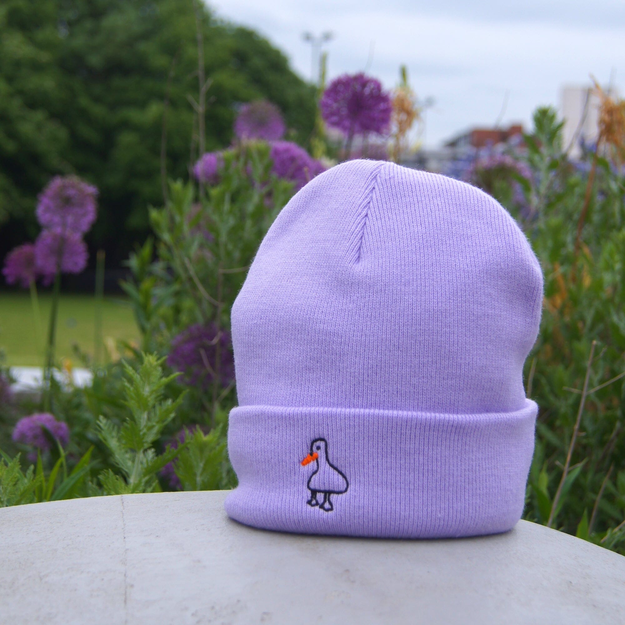 Duck Beanie Headwear The Alternative Store Lilac 