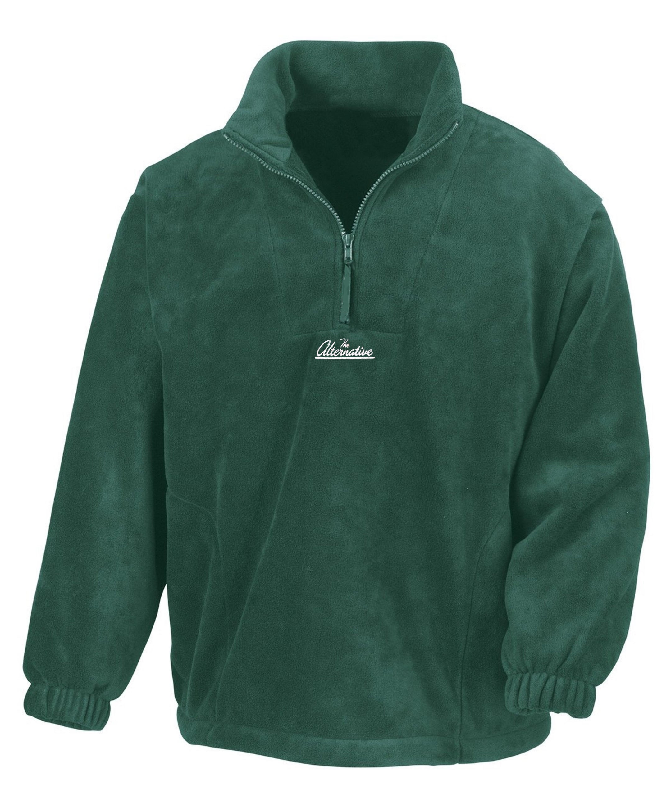 The Alternative 1/4 Zip Fleece Sweatshirts TheAlternativeStore XS Forest Green