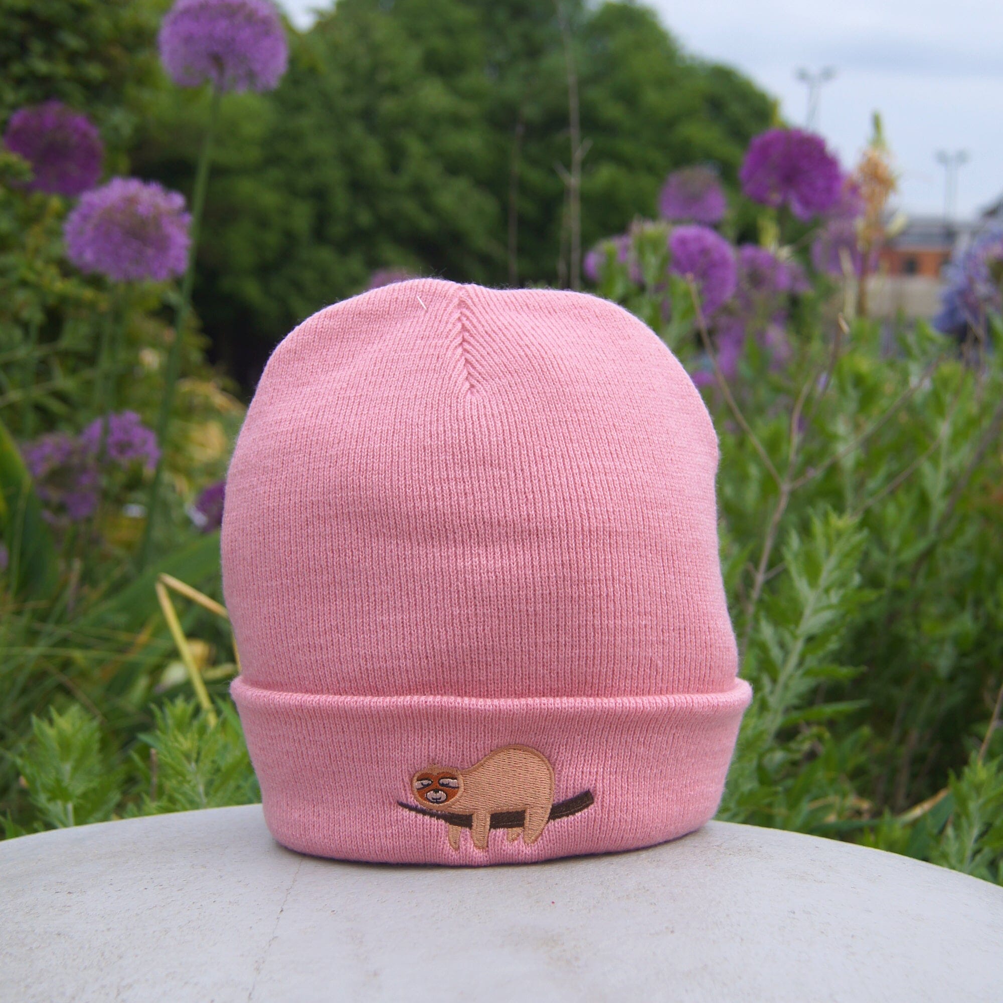 Sloth Beanie The Alternative Store Baby Pink