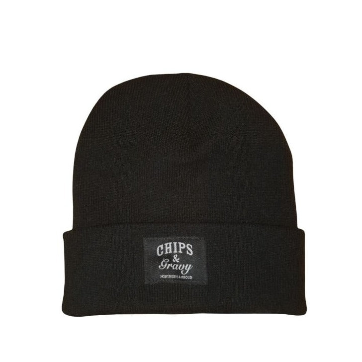 Chips & Gravy Beanie TheAlternativeStore Black 