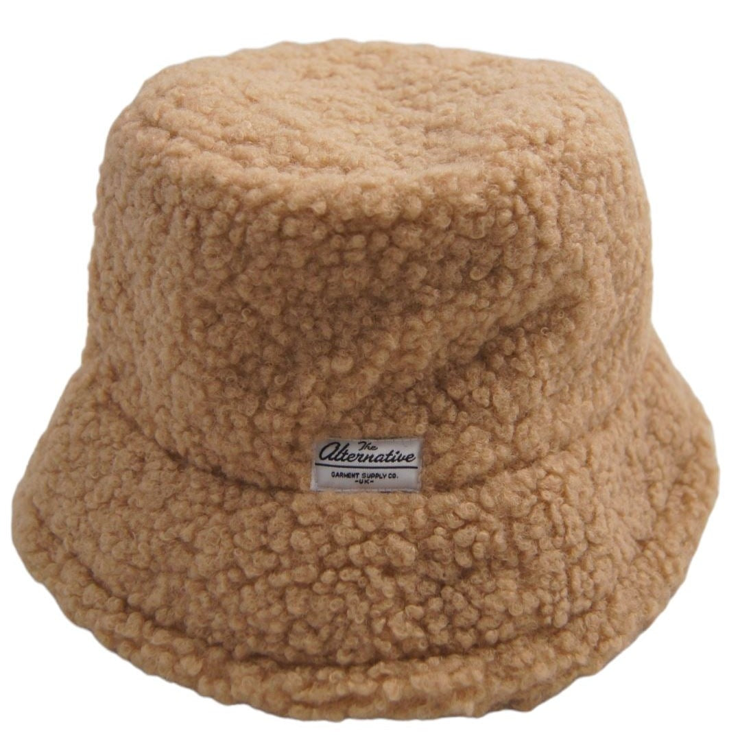 Fluffy Bucket Hat TheAlternativeStore Brown 