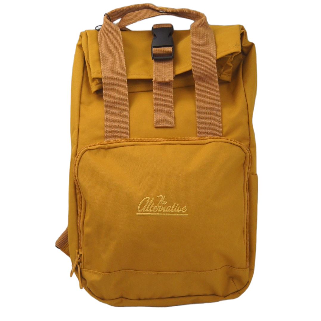 The Alternative Mini Roll Top Backpack Backpack The Alternative Store Mustard 