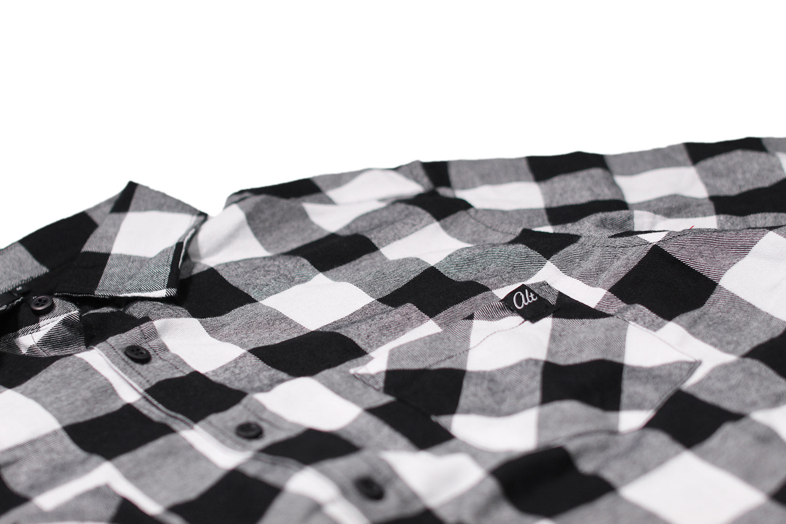 The Alternative - Check Shirt White Shirts TheAlternativeStore
