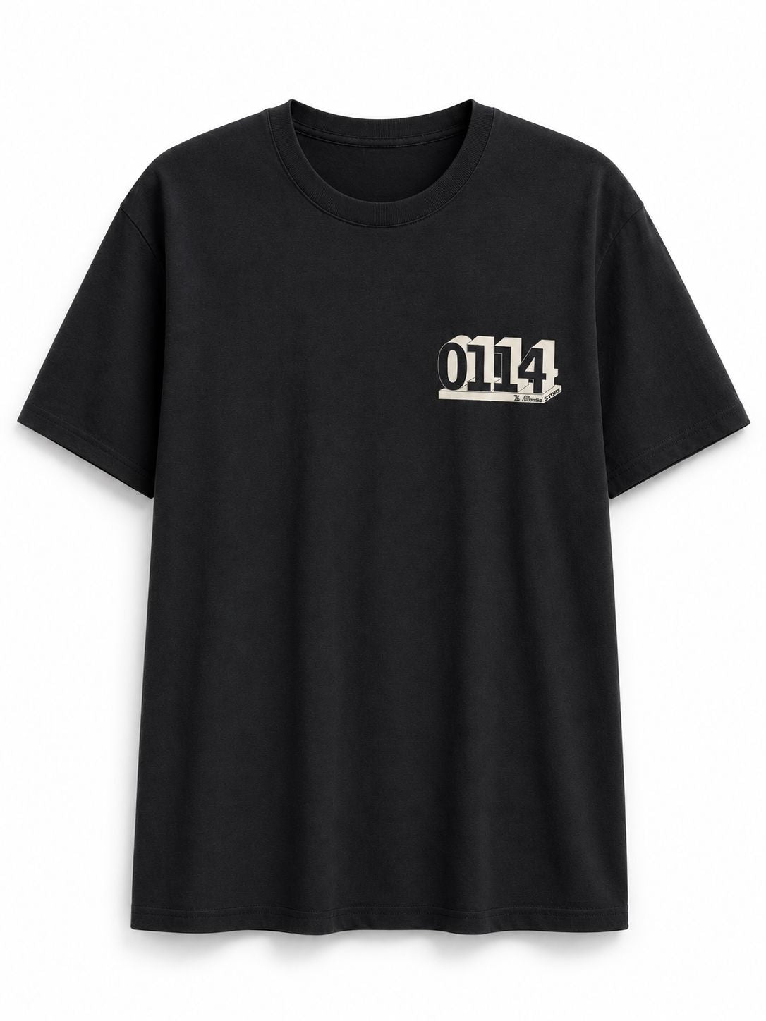 0114 T-Shirt (New Fit) Tees The Alternative Store S Black w/ White 
