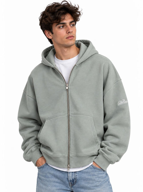 Boxy Zip Hoodie The Alternative Store 