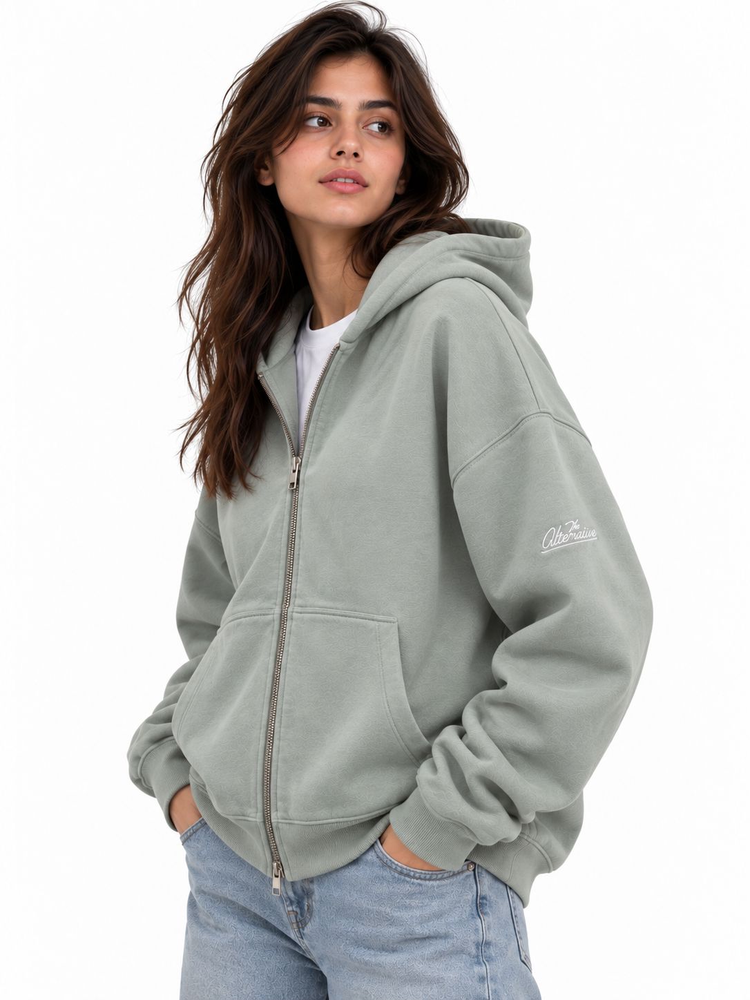 Boxy Zip Hoodie The Alternative Store 