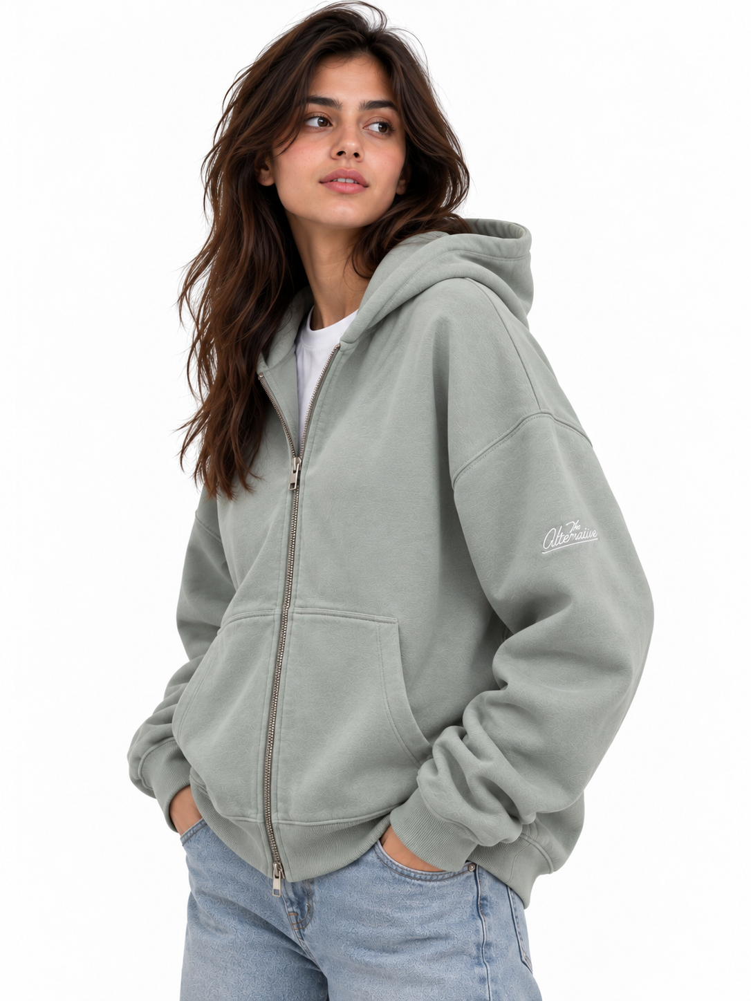 Boxy Zip Hoodie