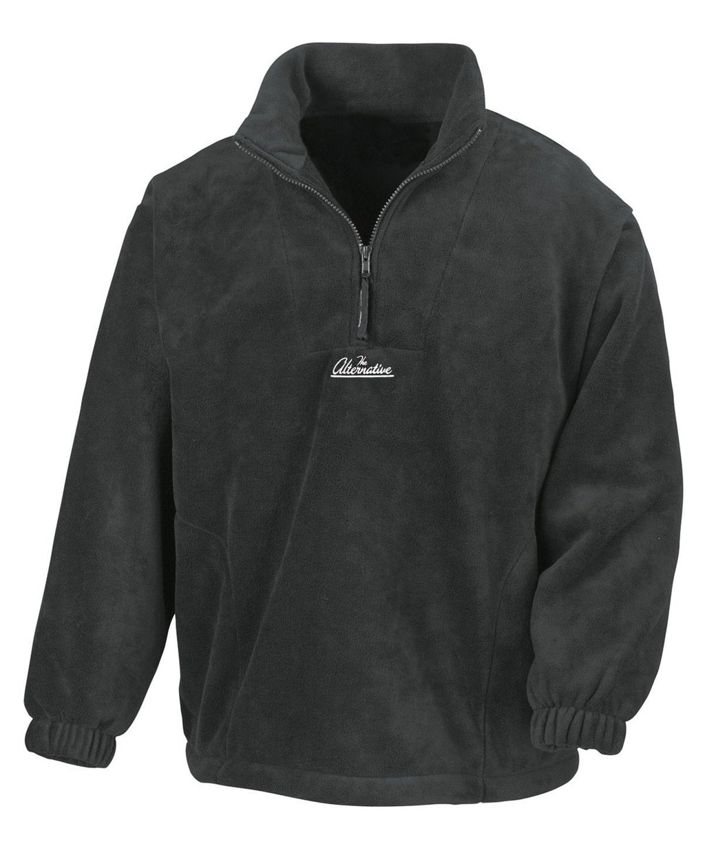 The Alternative 1/4 Zip Fleece Sweatshirts TheAlternativeStore XS Black 