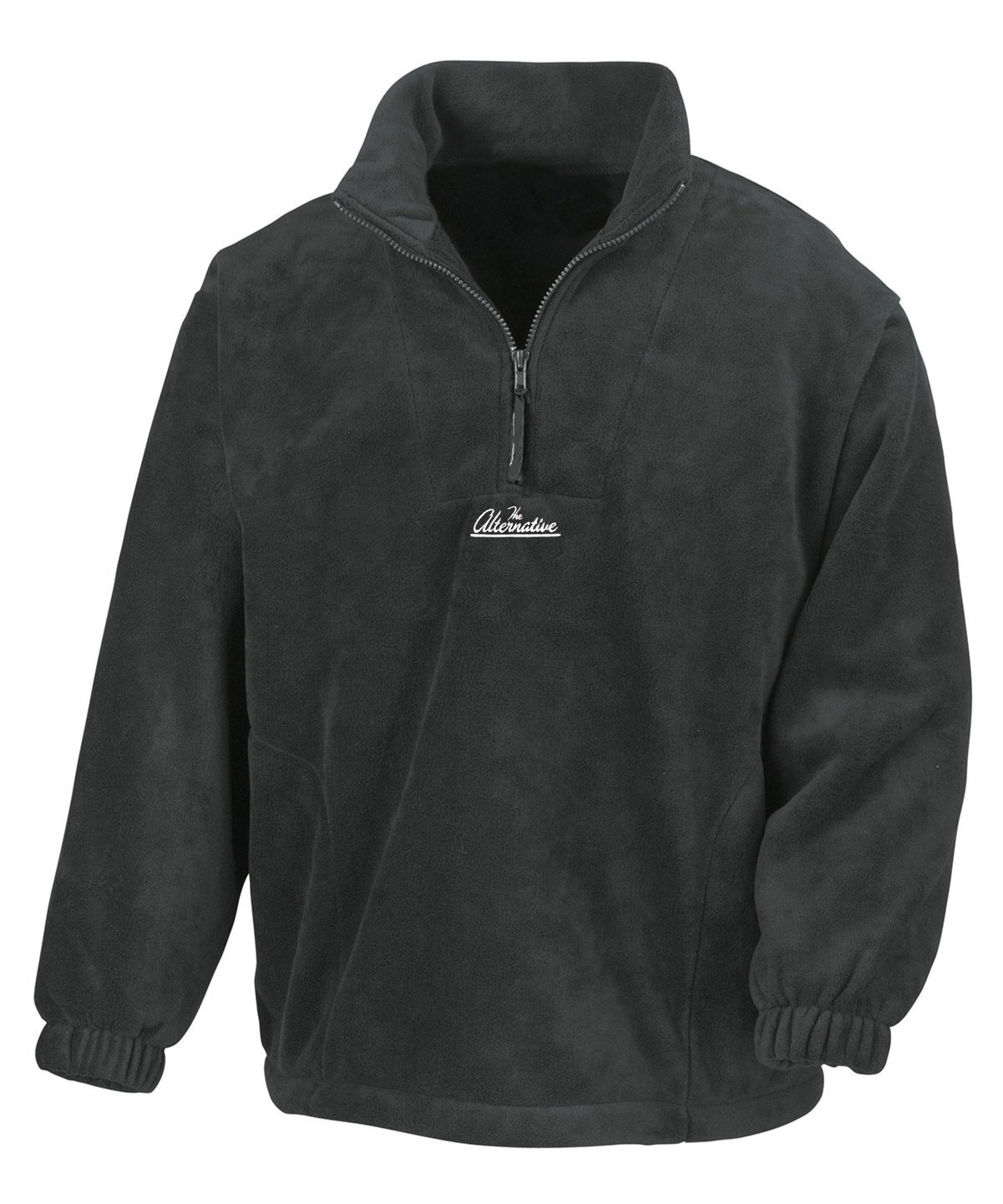 The Alternative 1/4 Zip Fleece Sweatshirts TheAlternativeStore XS Black 