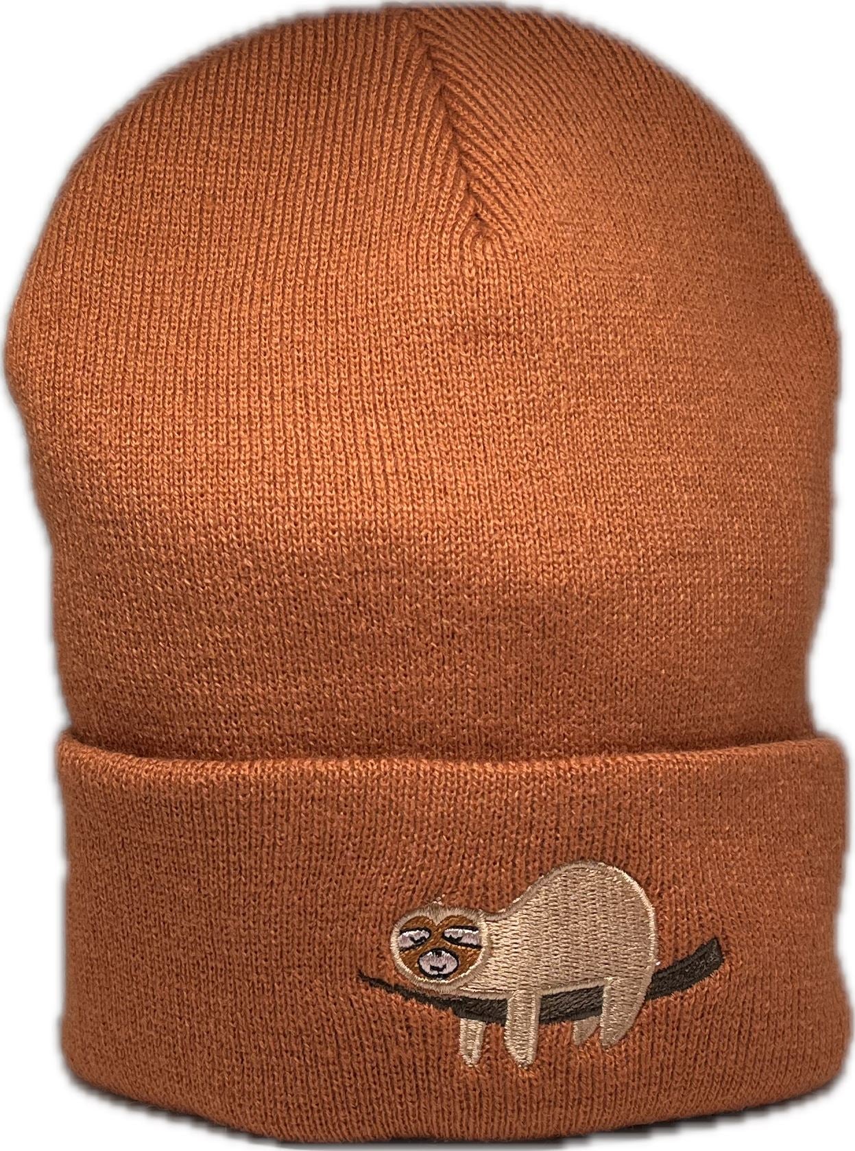 Sloth Beanie The Alternative Store Burnt Orange 