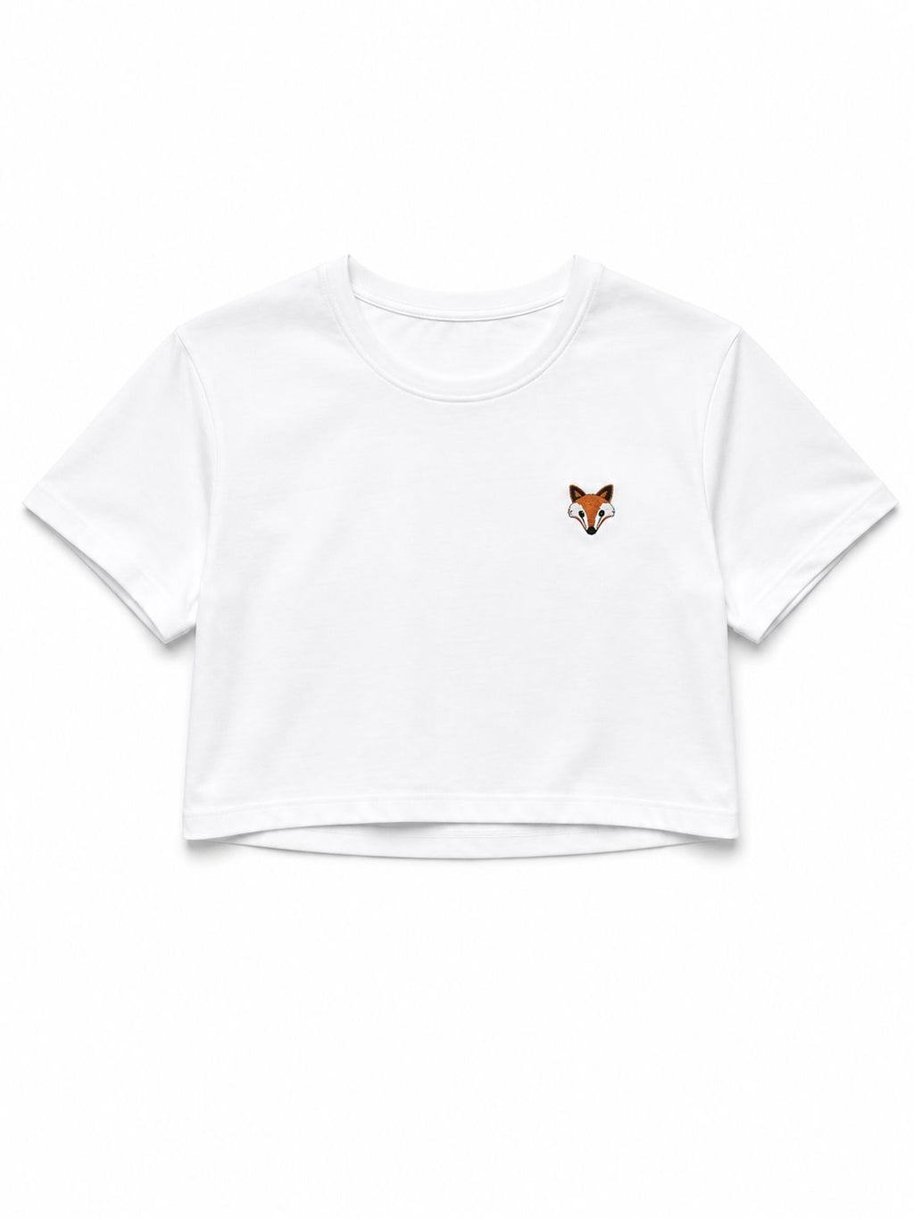 Fox Crop Top The Alternative Store White XS 