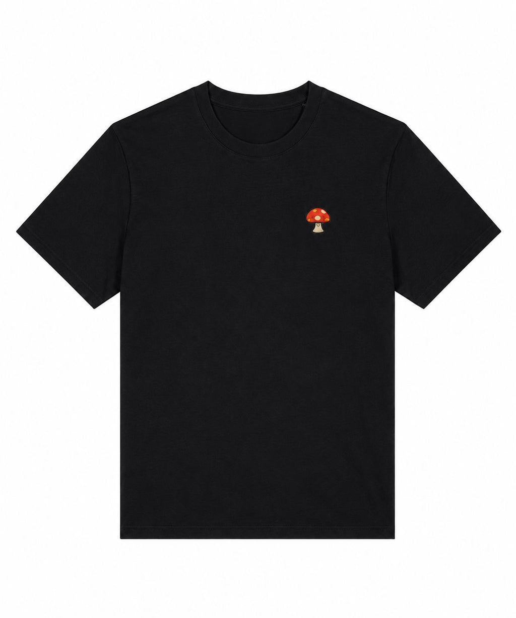 Mushroom T Shirt (New Fit) T Shirt The Alternative Store Black S 