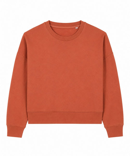 Crop Sweatshirt The Alternative Store Terracotta XS 