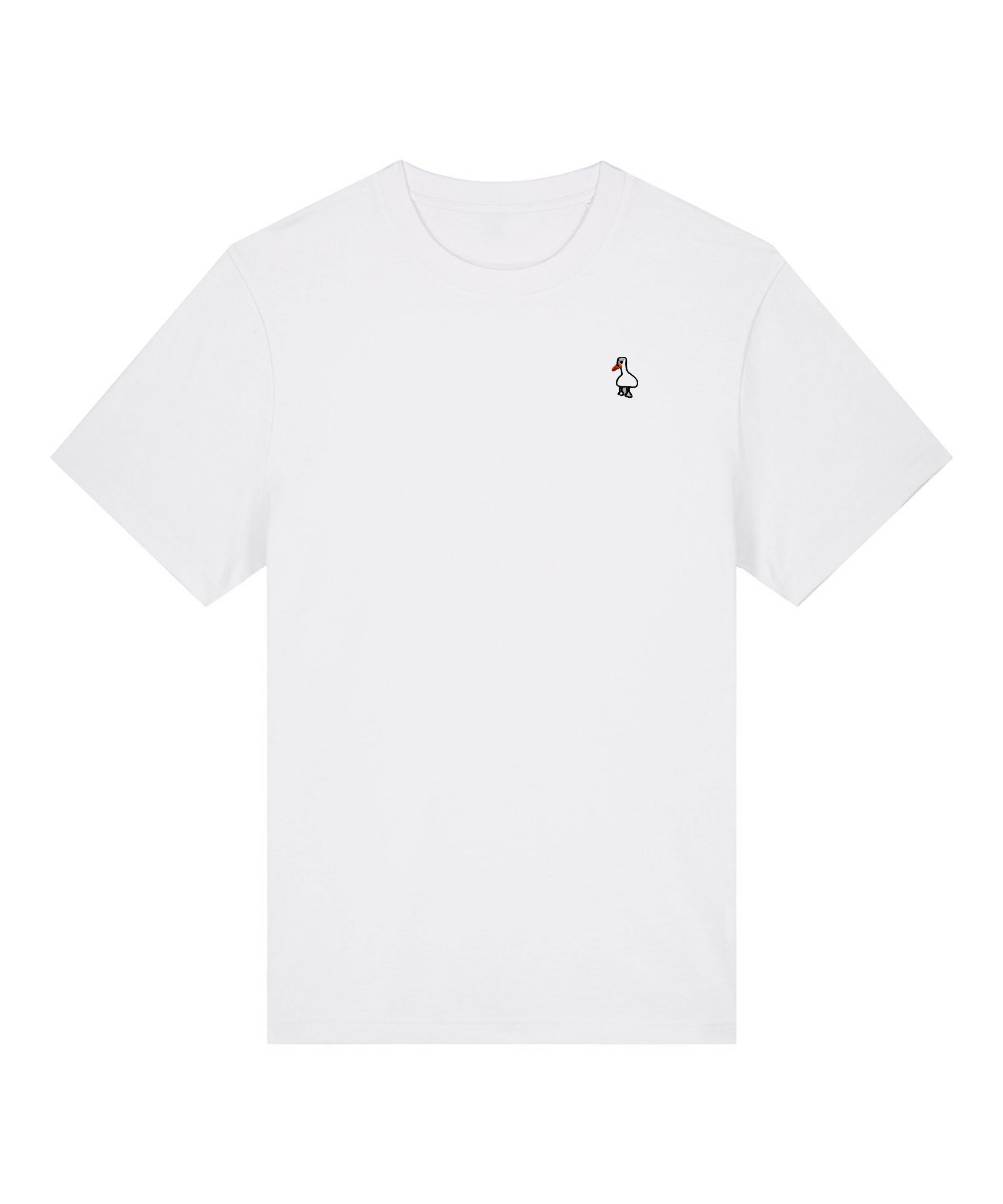 ★ SHALOM★ White Duck In Trouble Tee FLAT Ghost Duck - Kids' Basic T-Shirt.