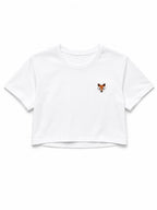 Fox Crop Top The Alternative Store White XS 