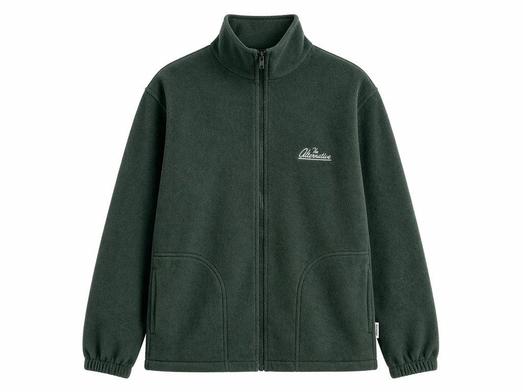 Full Zipper Fleece The Alternative Store Olive S 