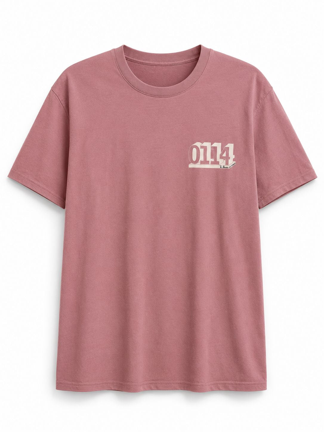 0114 T-Shirt (New Fit) Tees The Alternative Store S Dusky Pink w/ White 