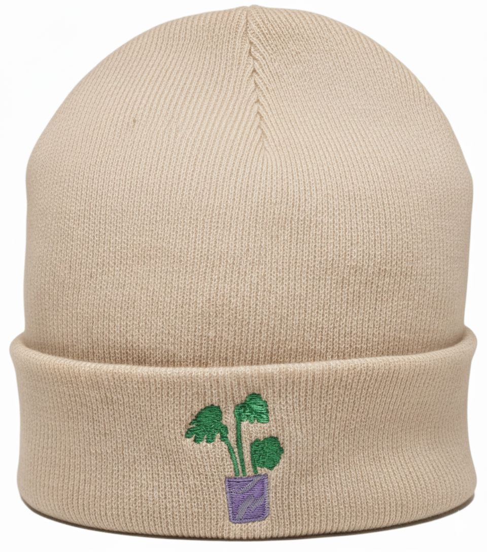 Cheese Plant Beanie The Alternative Store Sand 