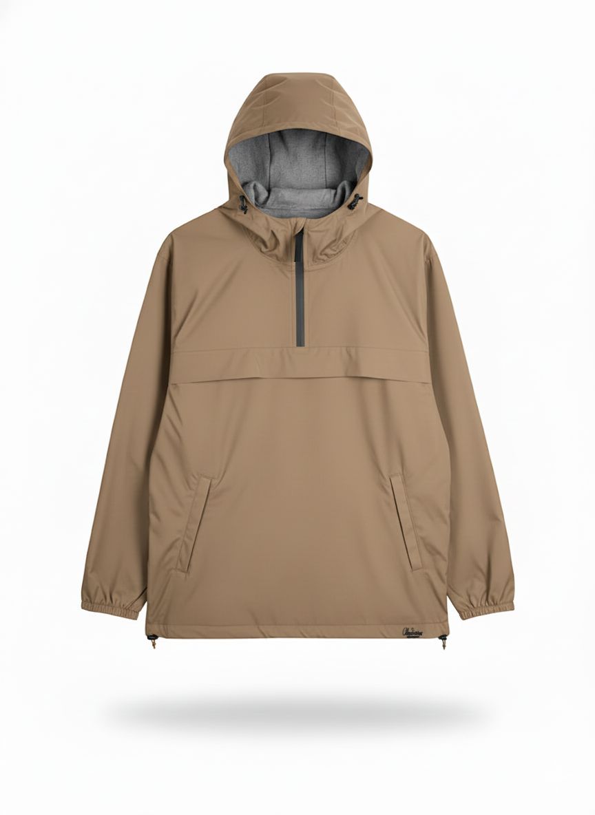 The Alternative Store Waterproof 1/4 Zip Windbreaker The Alternative Store Beige S 