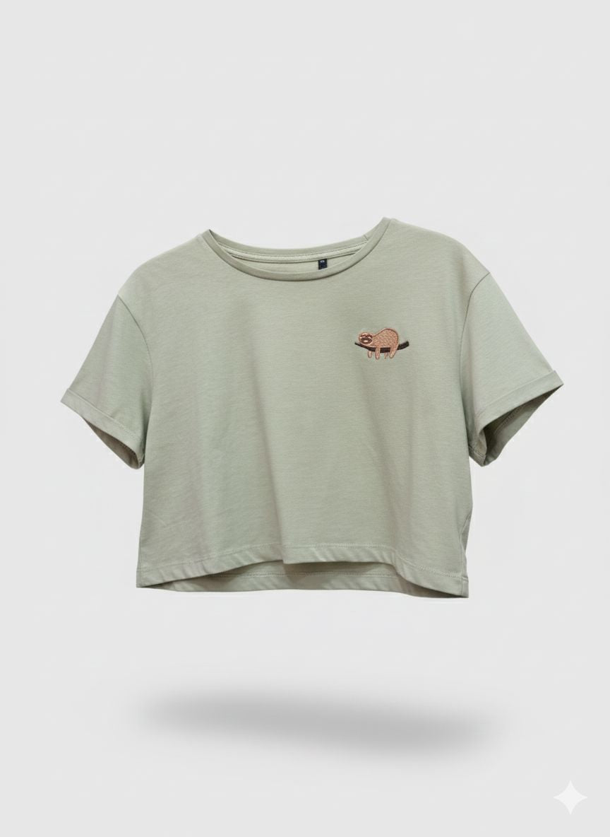 The Alternative Sloth Crop Top The Alternative Store Sage S 