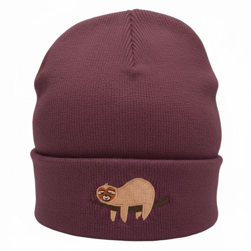 Sloth Beanie The Alternative Store Plum 