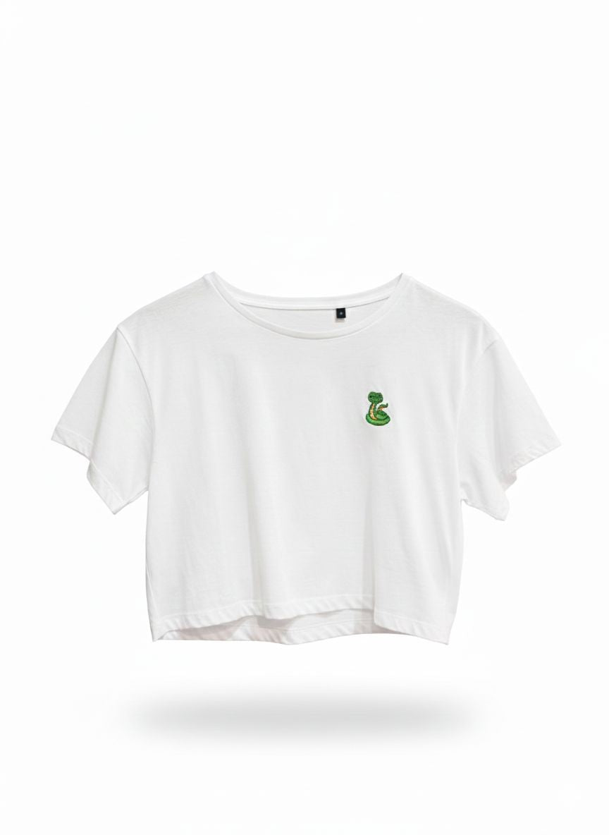 The Alternative Snake Crop Top The Alternative Store White S 