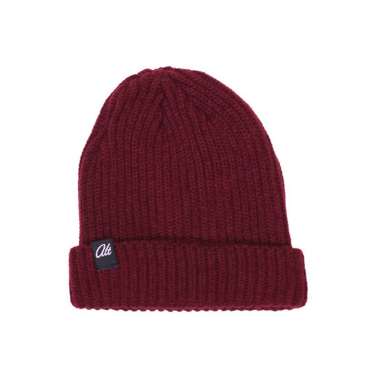 Alt Fisher Beanie Headwear The Alternative Store Burgundy 