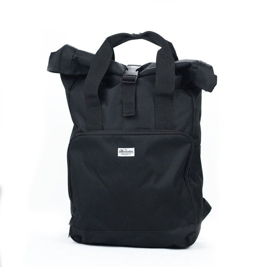 The Alternative Roll-Top Backpack Bag TheAlternativeStore Black 