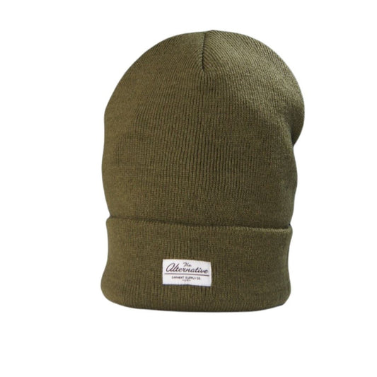 Classic Alt beanie Headwear The Alternative Store Khaki 