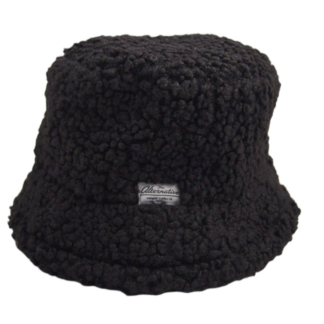 Fluffy Bucket Hat TheAlternativeStore Black 