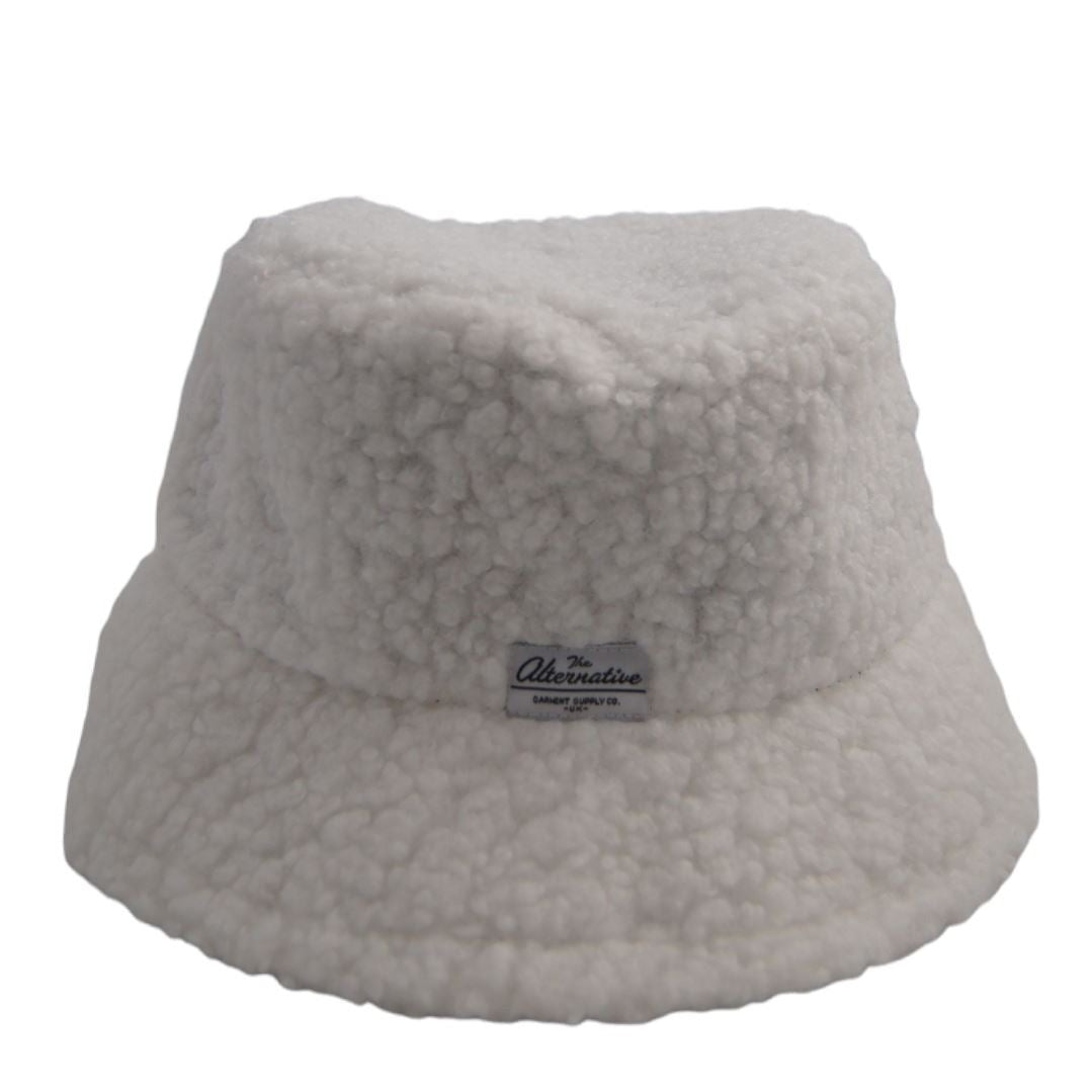 Fluffy Bucket Hat TheAlternativeStore White 