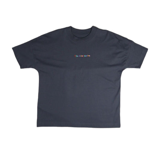 The Alternative Multicoloured Drop Shoulder T-Shirt TheAlternativeStore Small Grey 