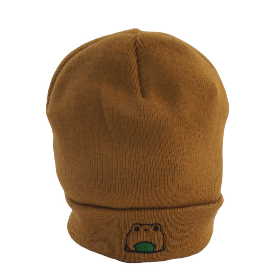 Frog Beanie Headwear The Alternative Store Brown 