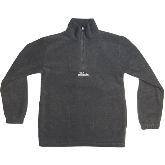 The Alternative 1/4 Zip Fleece Sweatshirts TheAlternativeStore S Dark Grey 