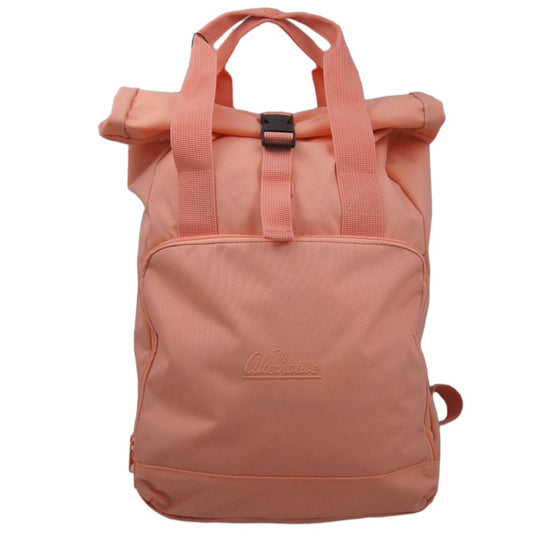 The Alternative Mini Roll Top Backpack Backpack The Alternative Store Salmon Pink 