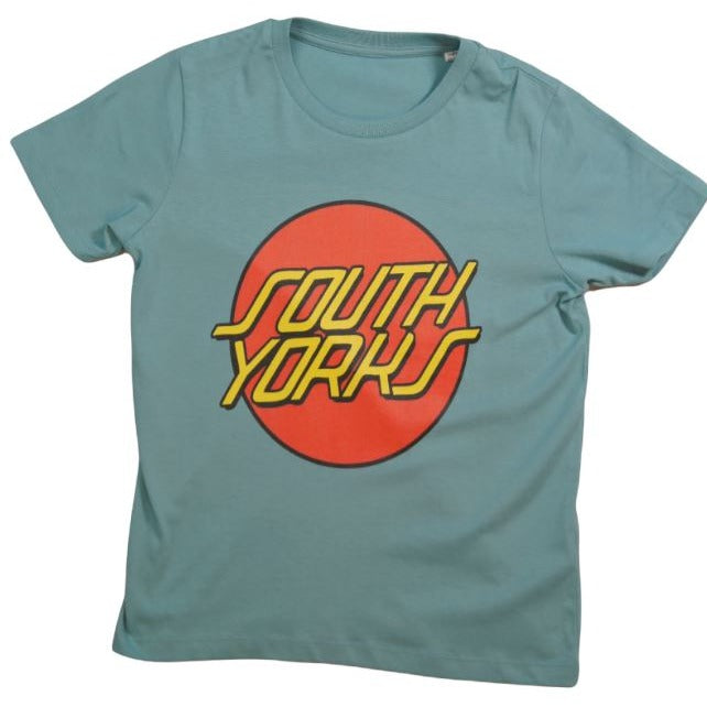 South Yorks Kids T-Shirt TheAlternativeStore 3-4 Years Teal 