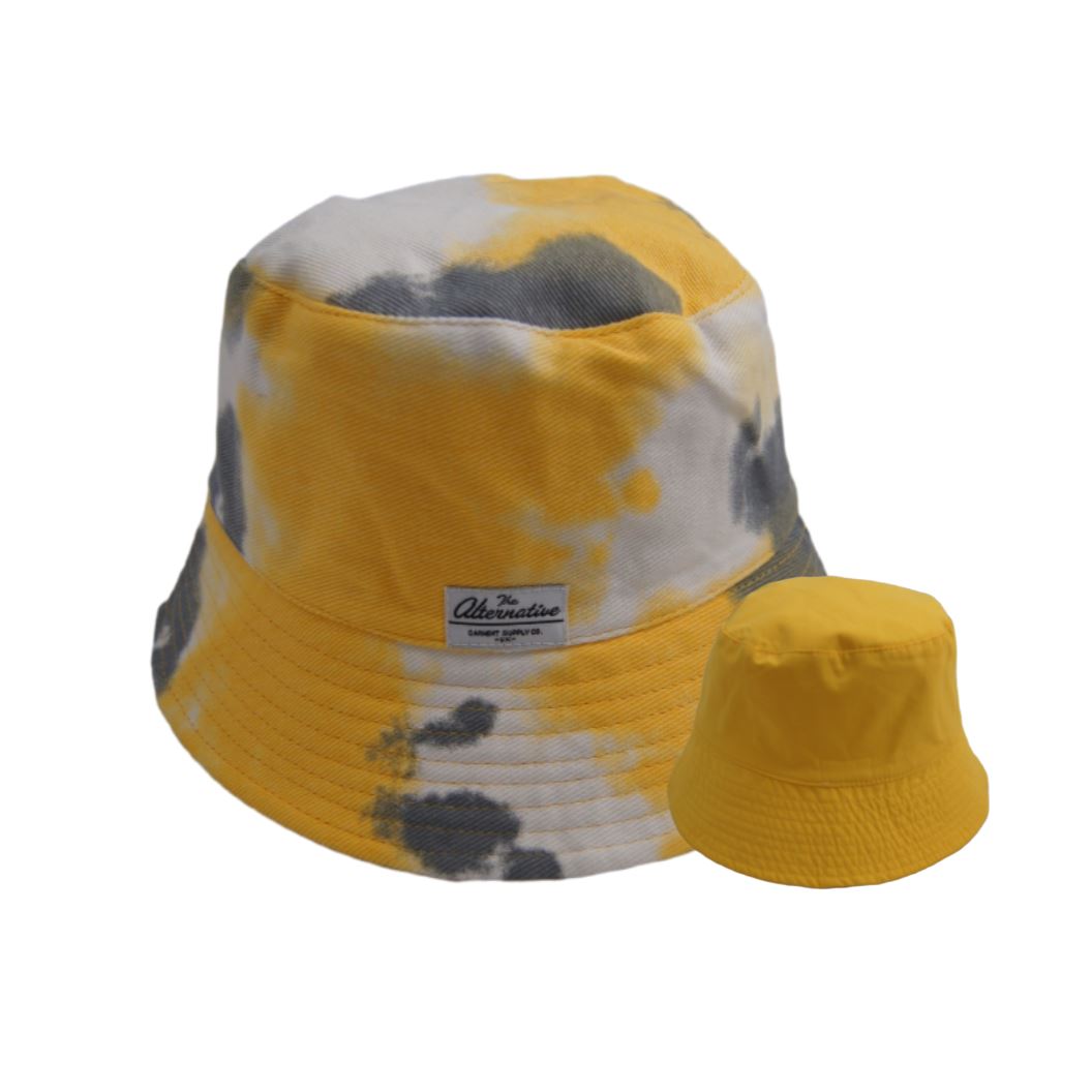 The Alternative Tye Dye Bucket Hat TheAlternativeStore Yellow/White 