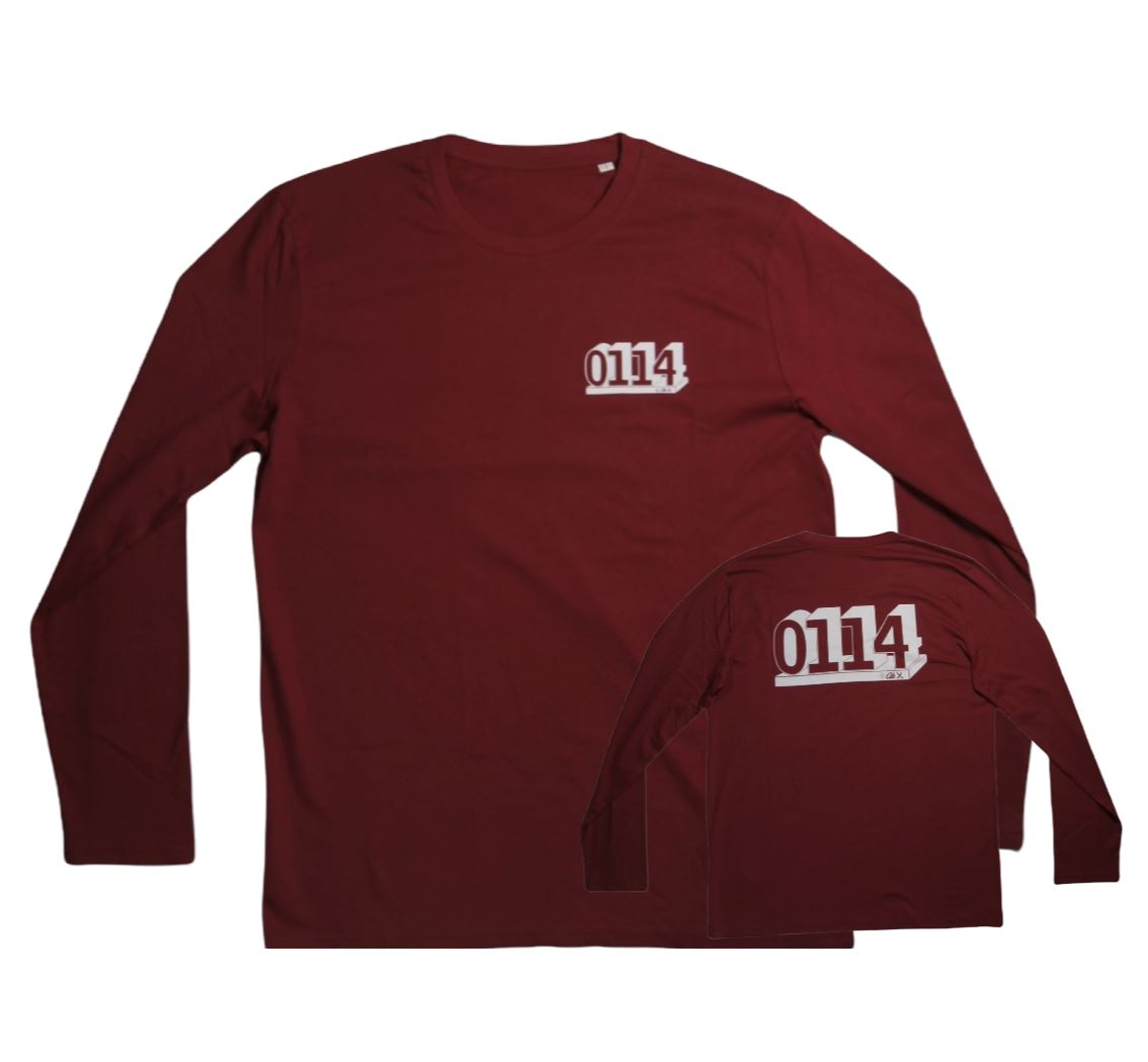 0114 Long Sleeve T-Shirt Long Sleeve T-Shirt The Alternative Store S Burgundy 